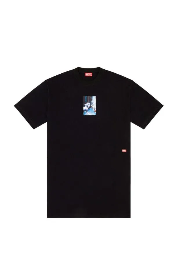 Diesel Twashl3 Black Men TShirts and Polos