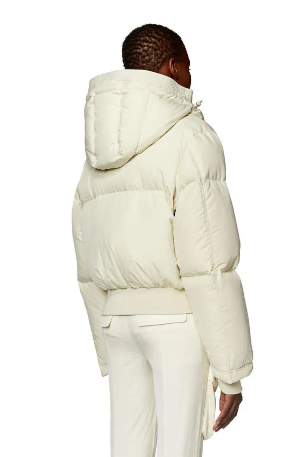 Diesel Wpeytshort White Women Jackets