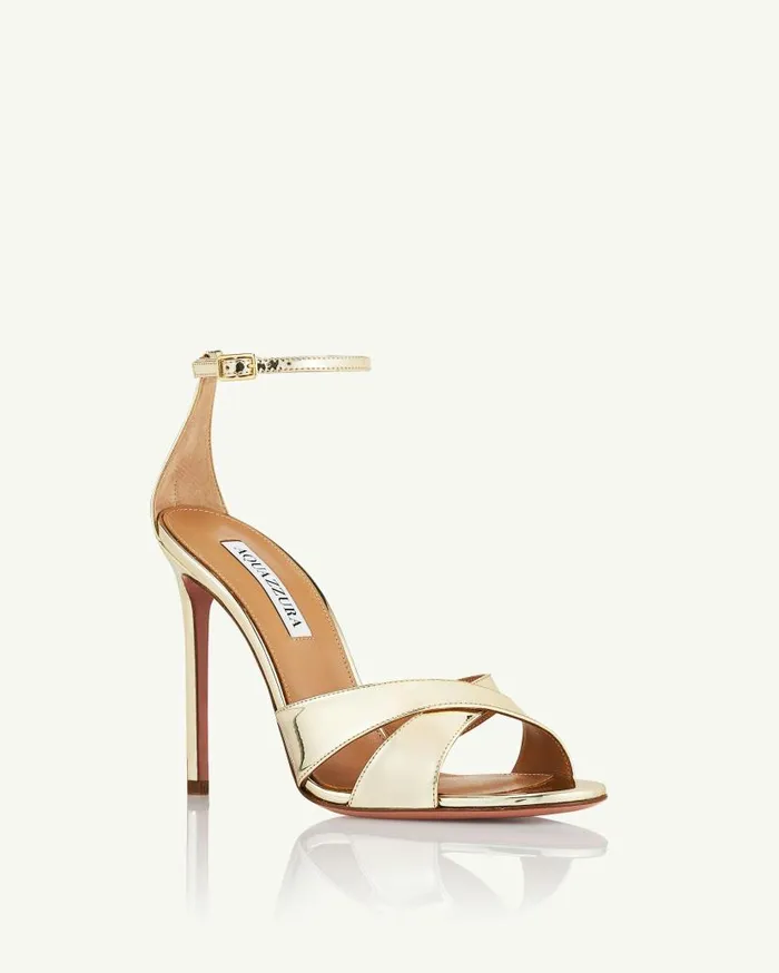 Divine Sandal 105 Gold Women Aquazzura Sandals