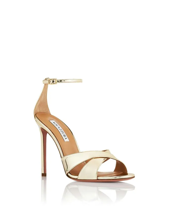 Divine Sandal 105 Gold Women Aquazzura Sandals