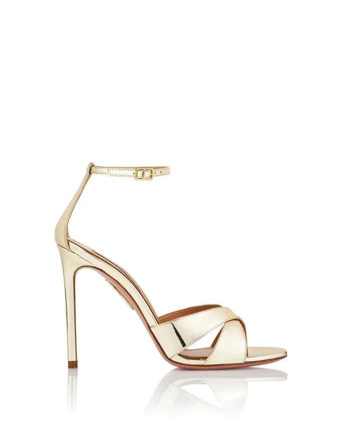 Divine Sandal 105 Gold Women Aquazzura Sandals