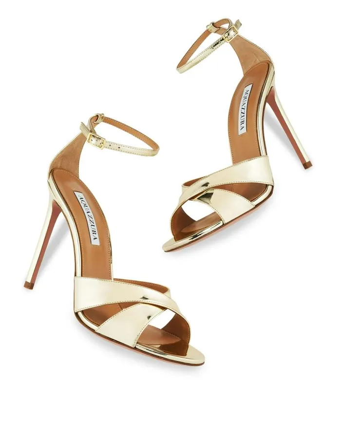Divine Sandal 105 Gold Women Aquazzura Sandals