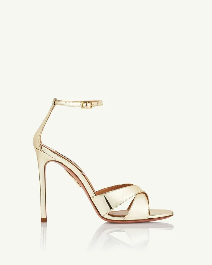 Divine Sandal 105 Gold Women Aquazzura Sandals