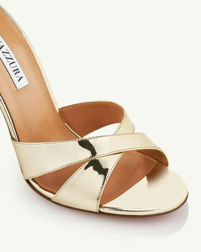 Divine Sandal 105 Gold Women Aquazzura Sandals