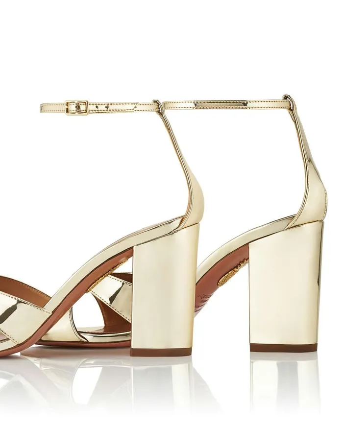 Divine Sandal 85 Gold Women Aquazzura Sandals