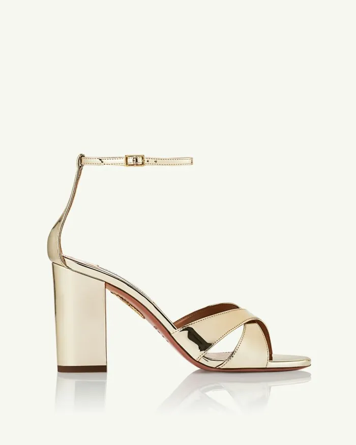 Divine Sandal 85 Gold Women Aquazzura Sandals