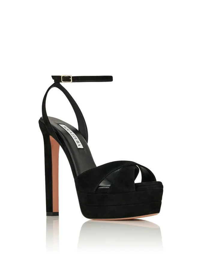 Divine Sandal Plateau 130 Black Women Aquazzura Platforms Divine Sandal Plateau 130 Black Women Aquazzura Platforms