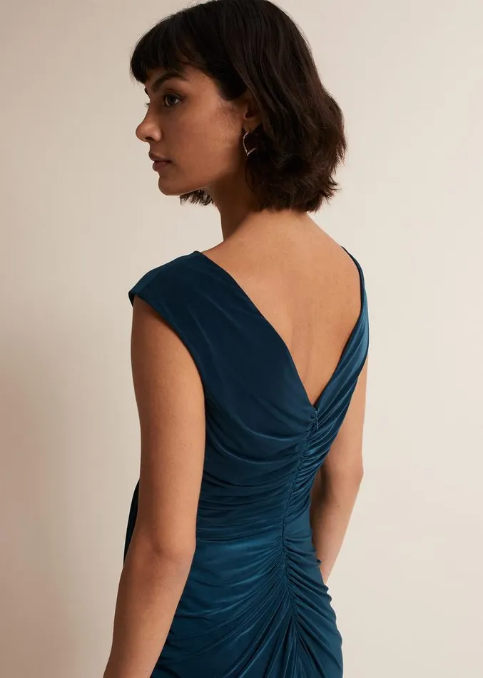 Donna Teal Bodycon Midi Dress Teal Women Phase Eight Dresses
