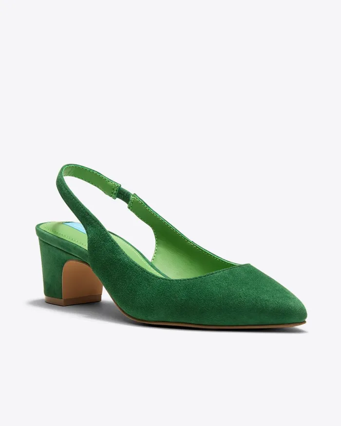 Draper James Calla Slingback In Green Women Heels