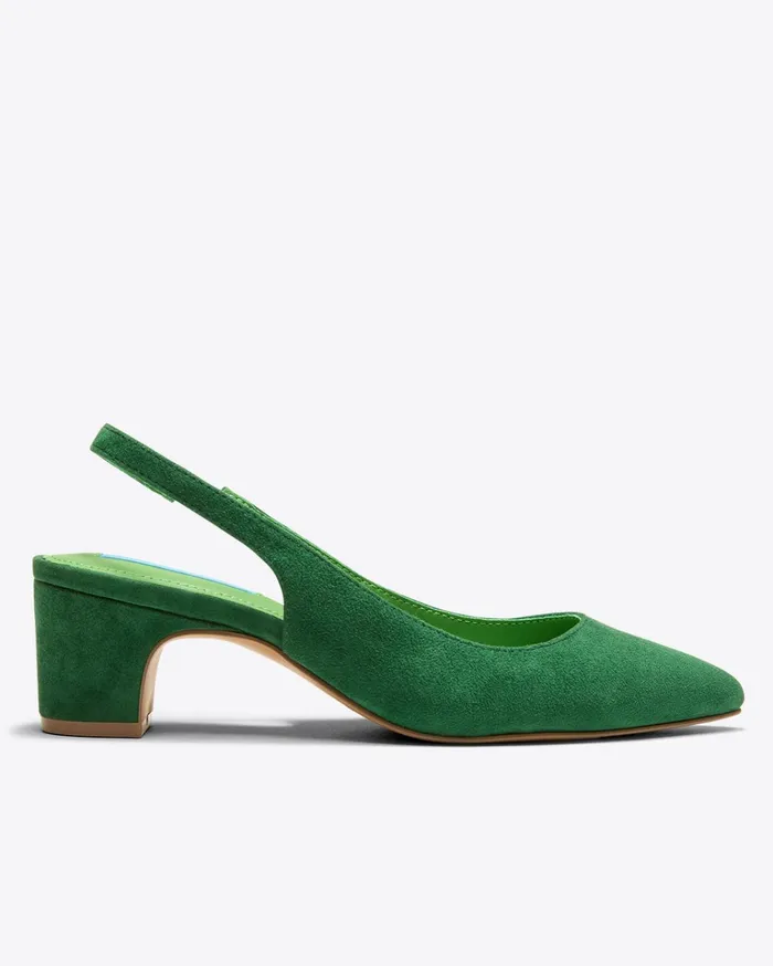 Draper James Calla Slingback In Green Women Heels