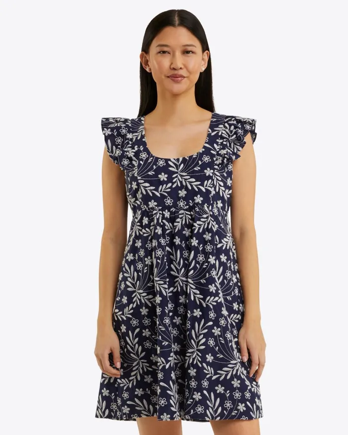 Draper James Ciara Babydoll Dress In Embroidered Floral Women Dresses