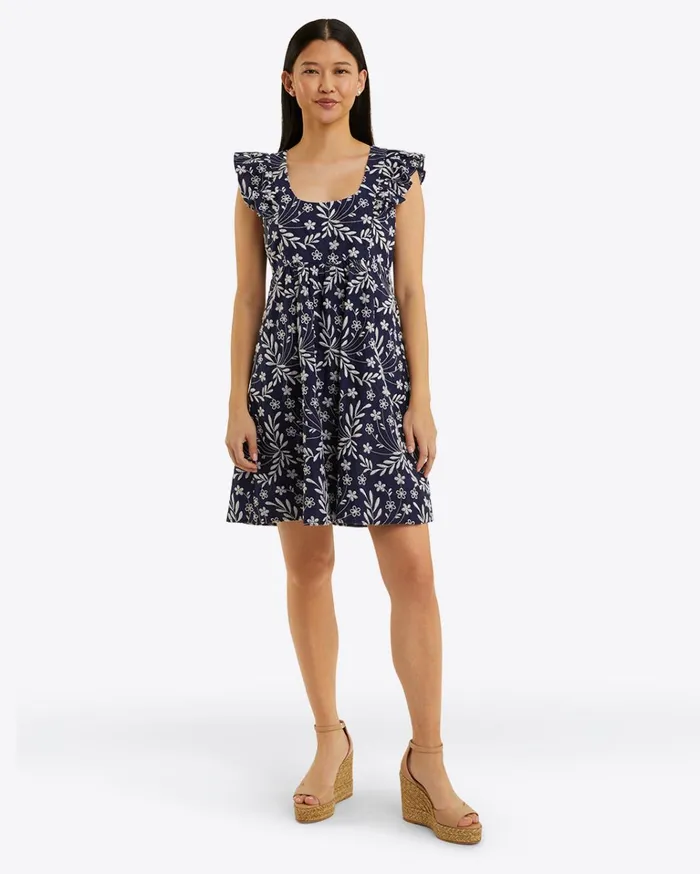 Draper James Ciara Babydoll Dress In Embroidered Floral Women Dresses