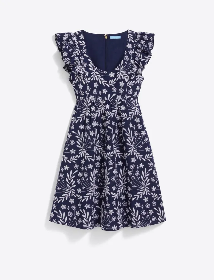 Draper James Ciara Babydoll Dress In Embroidered Floral Women Dresses