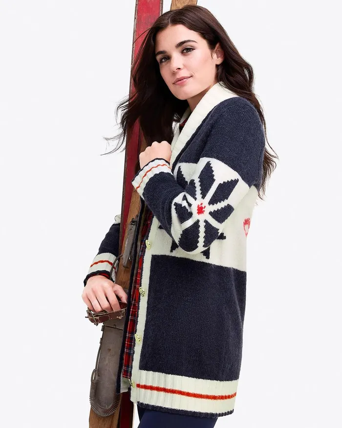 Draper James Cozy Cardigan Sweater Women Tops
