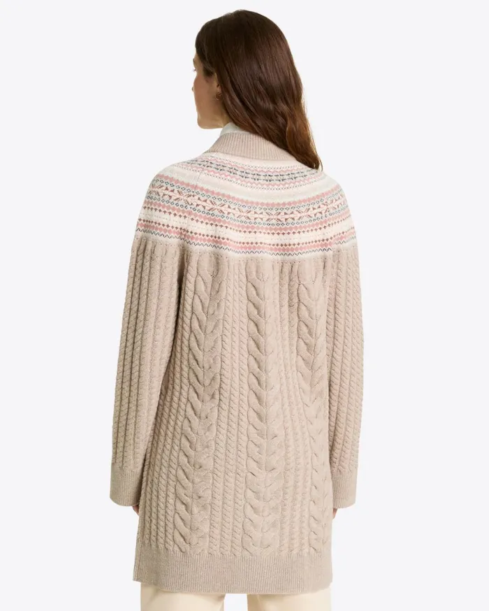 Draper James Fairisle Toggle Sweater Women Sweaters