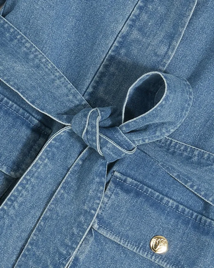 Draper James Field Jacket In Medium Wash Denim Women Tops