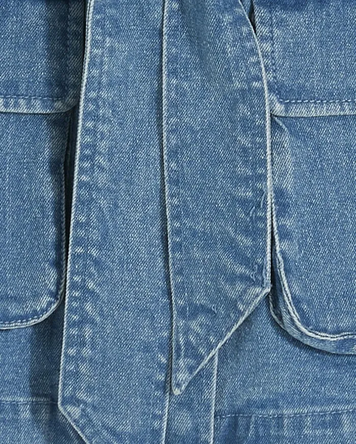 Draper James Field Jacket In Medium Wash Denim Women Tops
