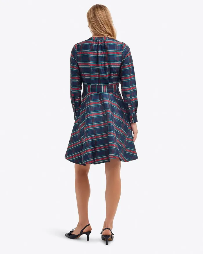 Draper James Imogen Mini Shirtdress In Taffeta Women Dresses