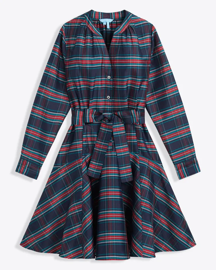 Draper James Imogen Mini Shirtdress In Taffeta Women Dresses