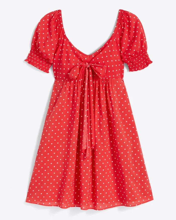 Draper James Jennifer Dress In Red Polka Dot Women Dresses