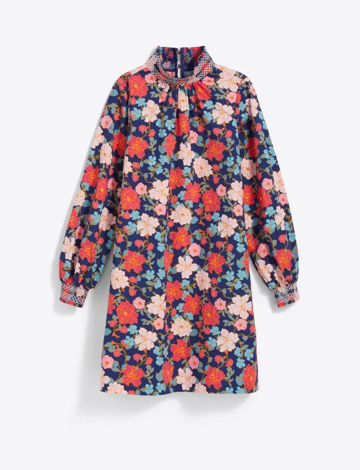 Draper James Lindsay Shift Mini Dress In Stretch Poplin Women Dresses