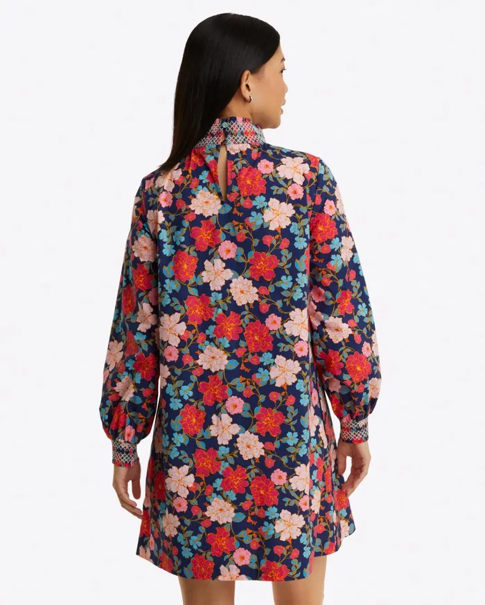 Draper James Lindsay Shift Mini Dress In Stretch Poplin Women Dresses