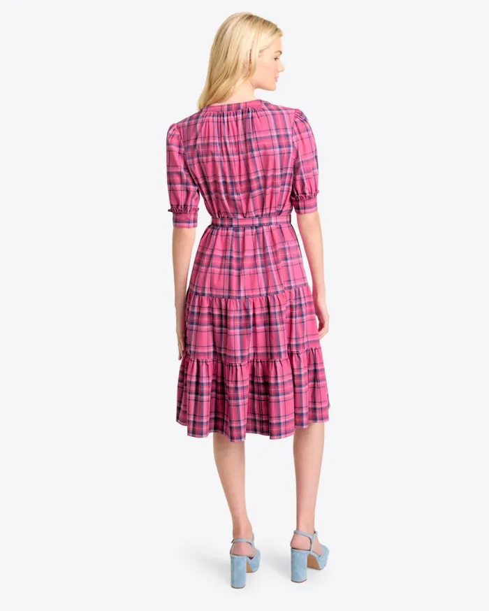 Draper James Loretta Shirt Dress In Pink Angie Plaid Women Dresses