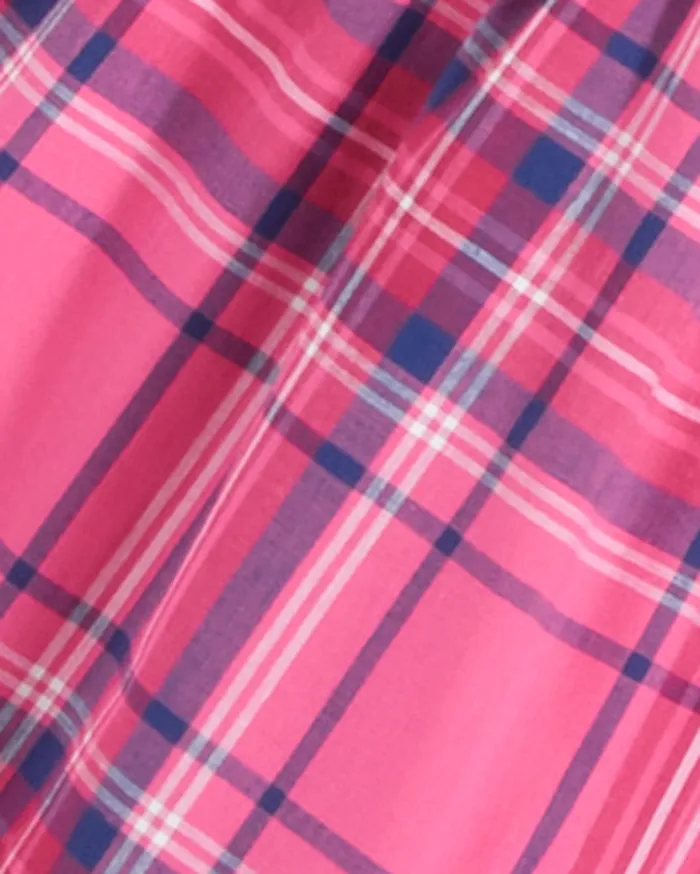 Draper James Loretta Shirt Dress In Pink Angie Plaid Women Dresses