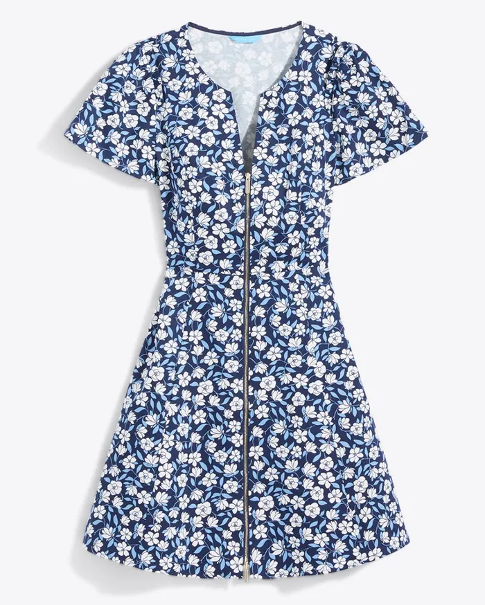 Draper James Mae Love Circle Dress In Blue Floral Women Dresses