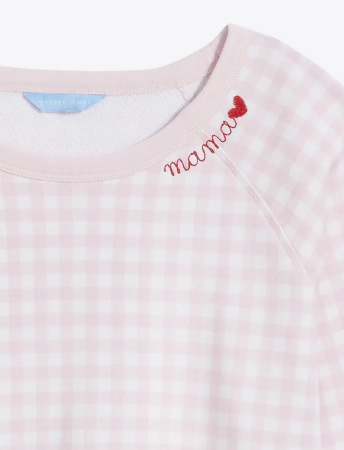 Draper James Mama Embroidered Natalie Sweatshirt Women Lounge and Pajamas