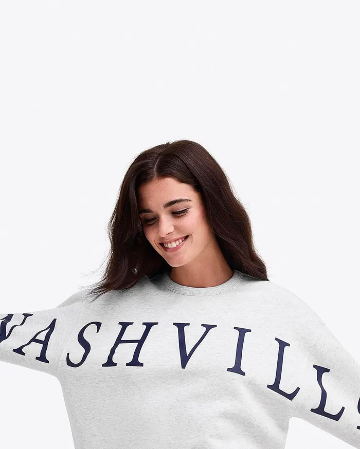 Draper James Nashville Crewneck Sweatshirt Women Sweaters