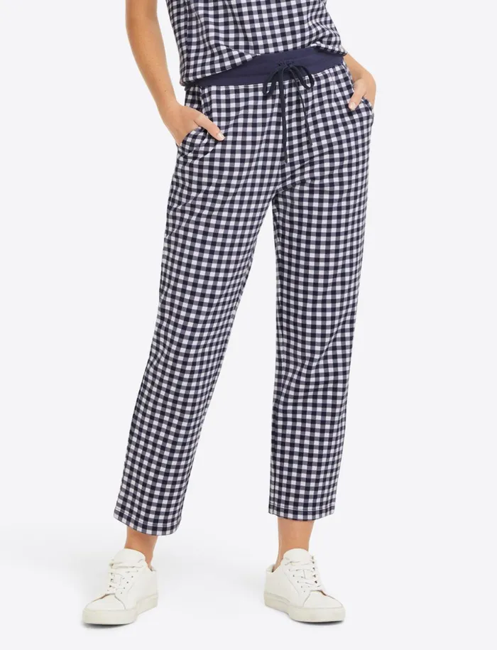 Draper James Natalie Sweatpants In Gingham Women DJ X Tretorn