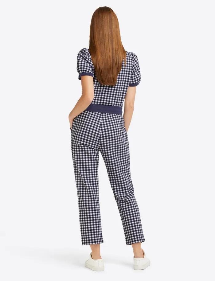 Draper James Natalie Sweatpants In Gingham Women DJ X Tretorn