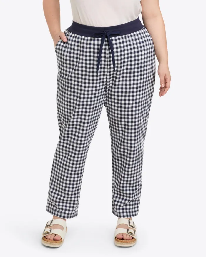 Draper James Natalie Sweatpants In Gingham Women DJ X Tretorn