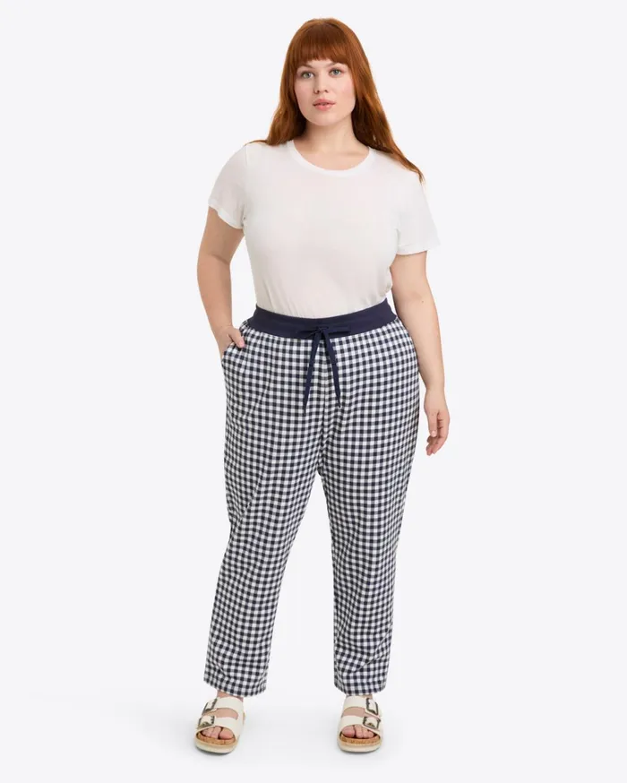 Draper James Natalie Sweatpants In Gingham Women DJ X Tretorn