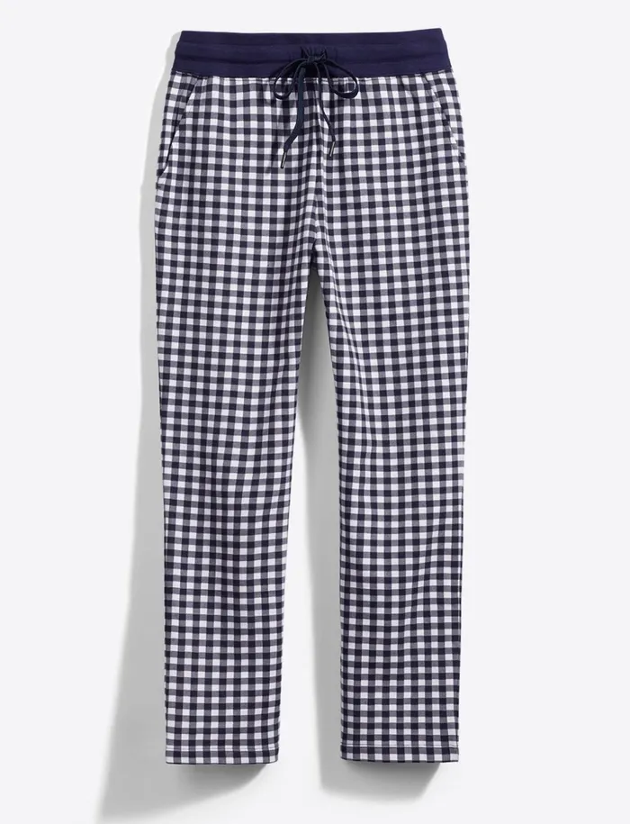 Draper James Natalie Sweatpants In Gingham Women DJ X Tretorn