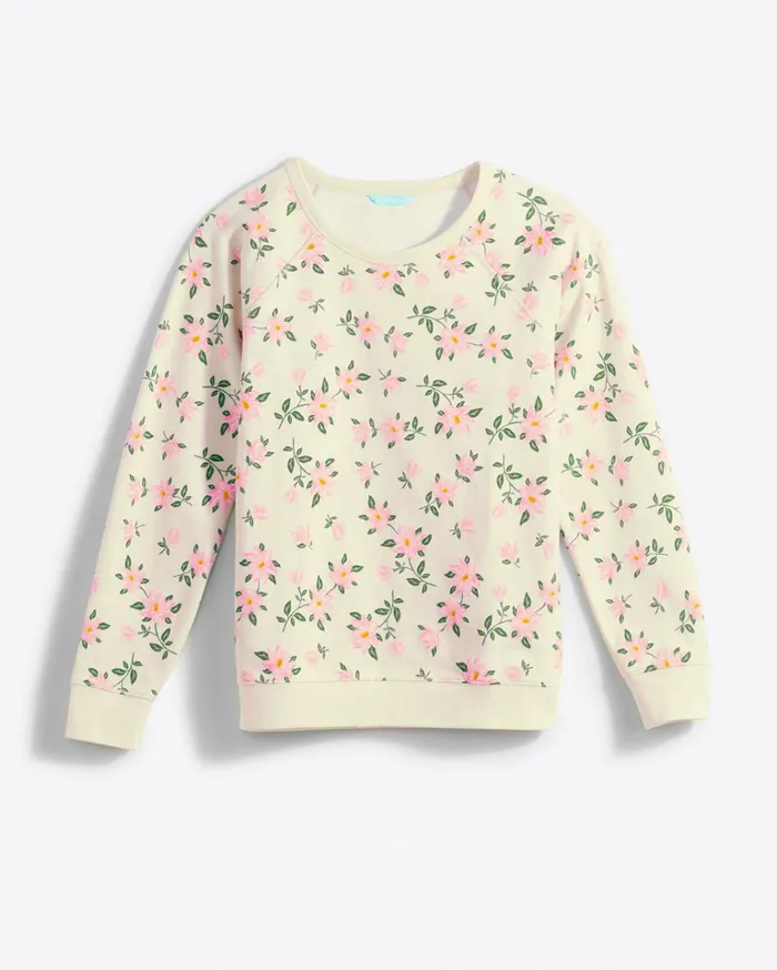Draper James Natalie Sweatshirt In Magnolia Women Tops