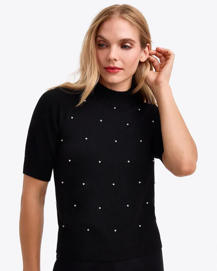Draper James Puff Sleeve Sweater Women Sweaters