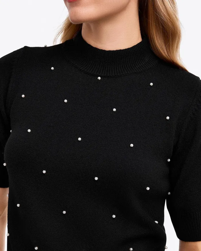 Draper James Puff Sleeve Sweater Women Sweaters