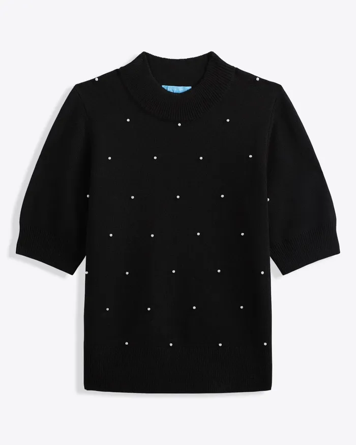 Draper James Puff Sleeve Sweater Women Sweaters