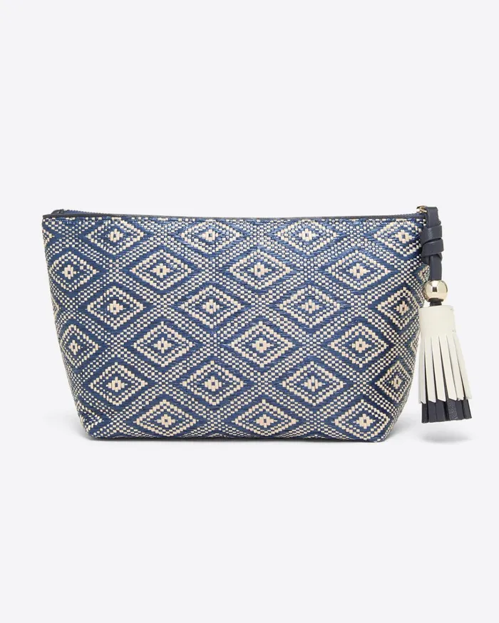 Draper James Woven Tassel Pouch Women Swim