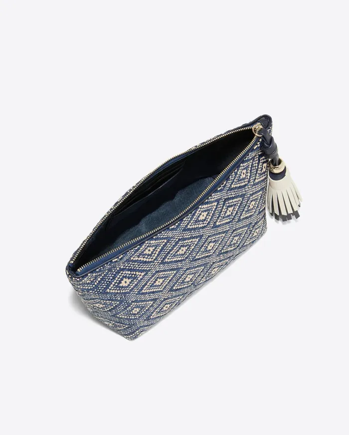 Draper James Woven Tassel Pouch Women Swim