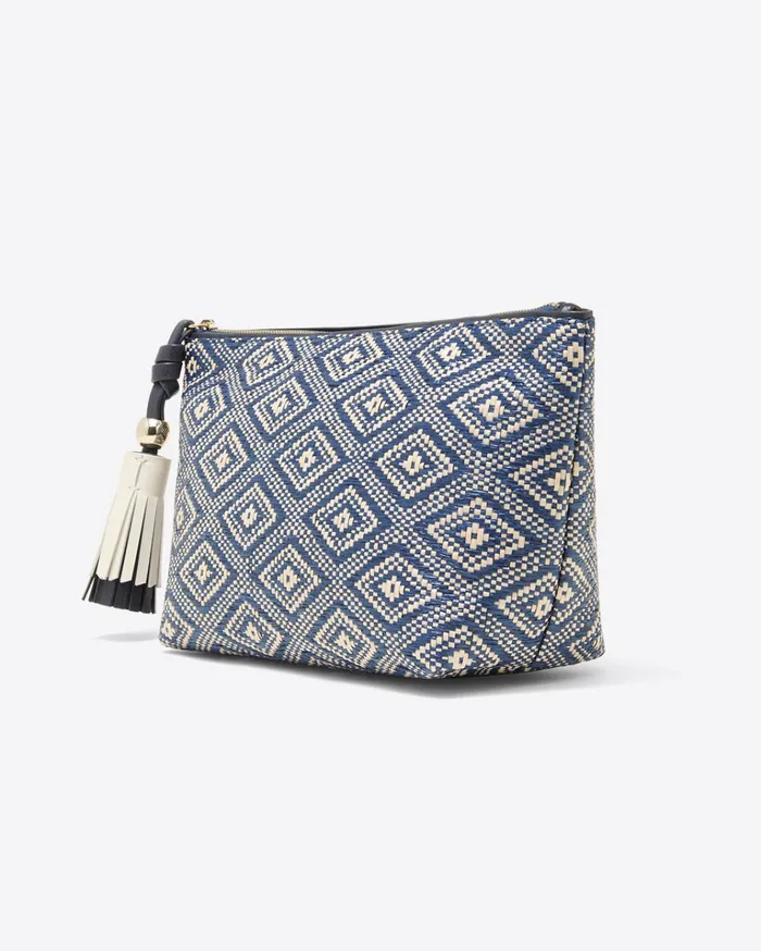 Draper James Woven Tassel Pouch Women Swim