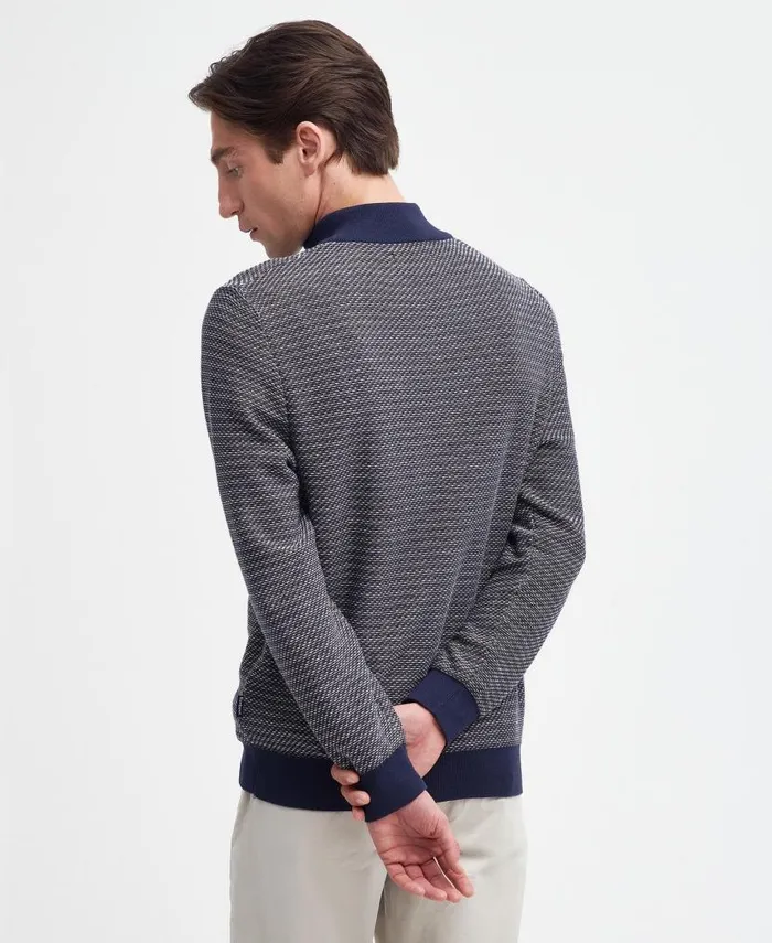 Dunstan HalfZip Jumper Dusty Green Men Barbour Jumpers