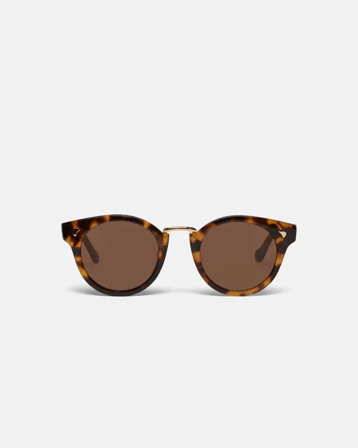 Duy BioPlastic RoundFrame Sunglasses Dark Amber MenWomen Nanushka Eyewear
