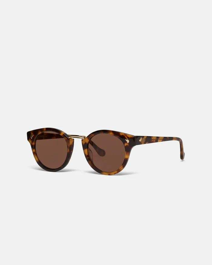 Duy BioPlastic RoundFrame Sunglasses Dark Amber MenWomen Nanushka Eyewear