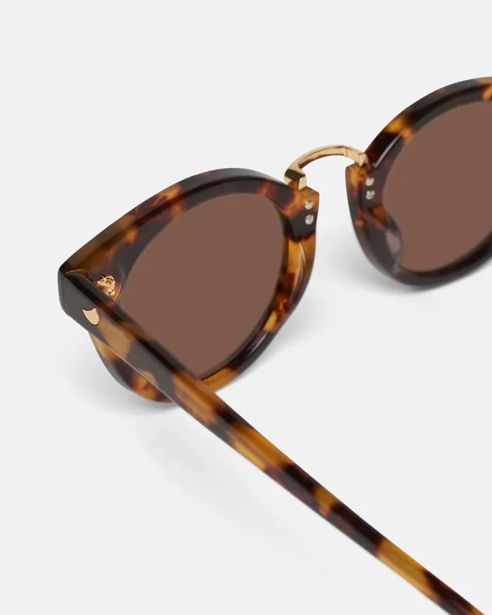 Duy BioPlastic RoundFrame Sunglasses Dark Amber MenWomen Nanushka Eyewear
