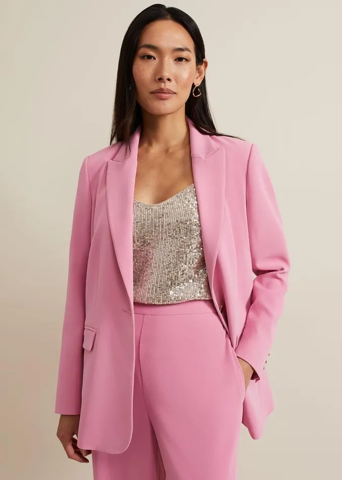 Elandra Pink Tux Blazer Pink Women Phase Eight Jackets