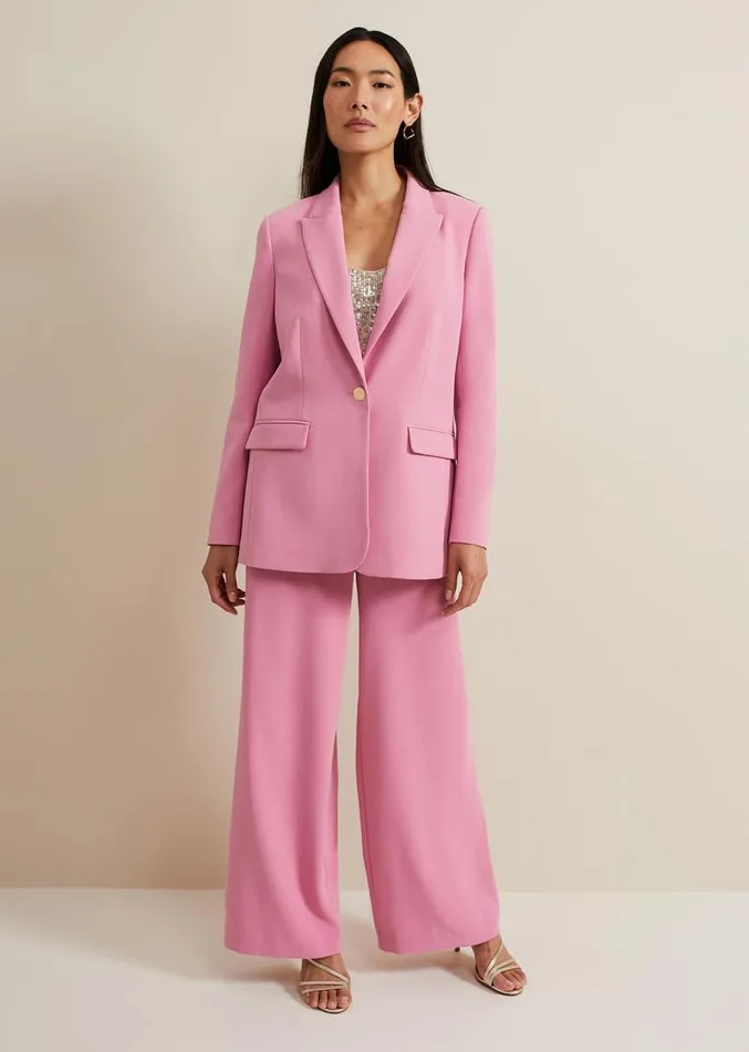 Elandra Pink Tux Blazer Pink Women Phase Eight Jackets