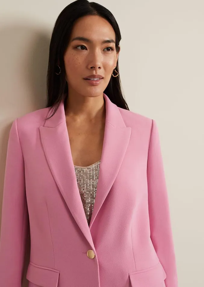 Elandra Pink Tux Blazer Pink Women Phase Eight Jackets